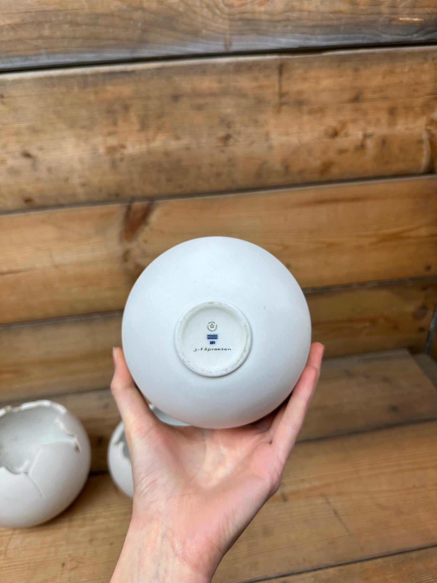 3 stk. Royal Copenhagen æggeskaller