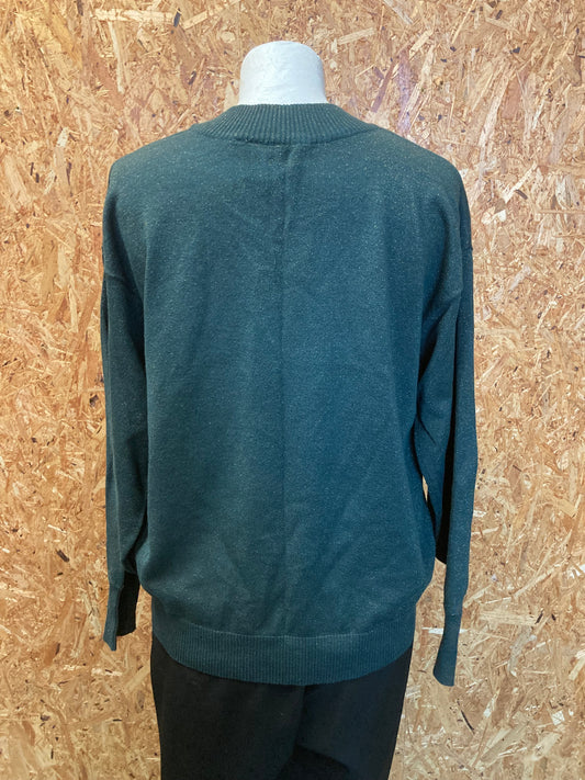 Grøn sweater str. M.