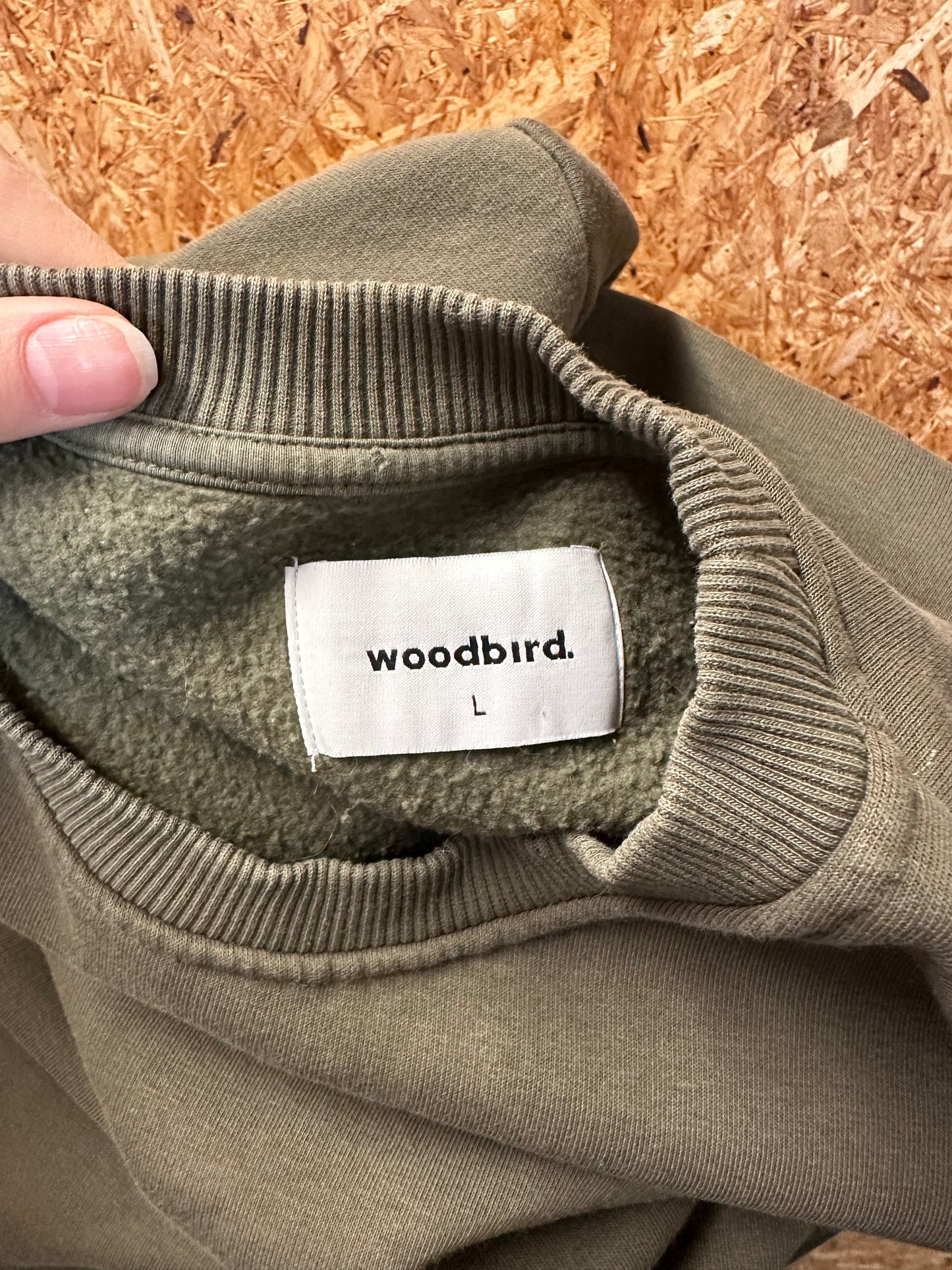 Grøn sweatshirt str. L