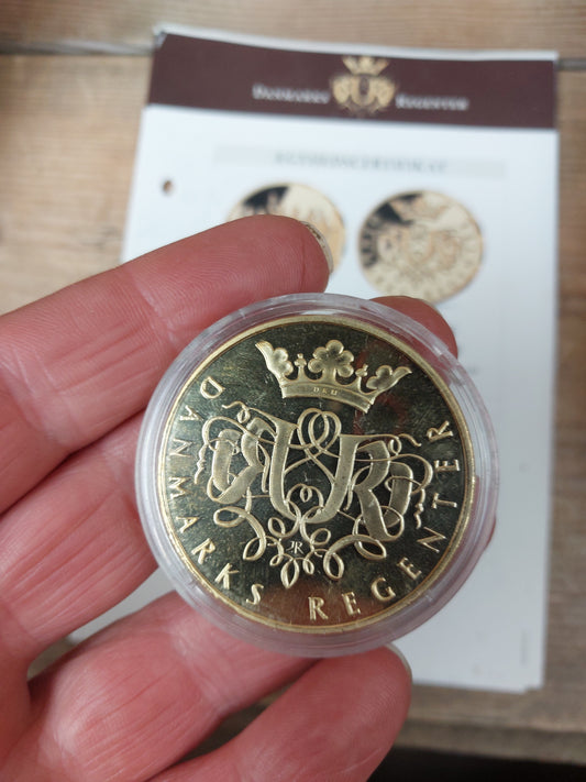 Medalje og ægthedscertifikat