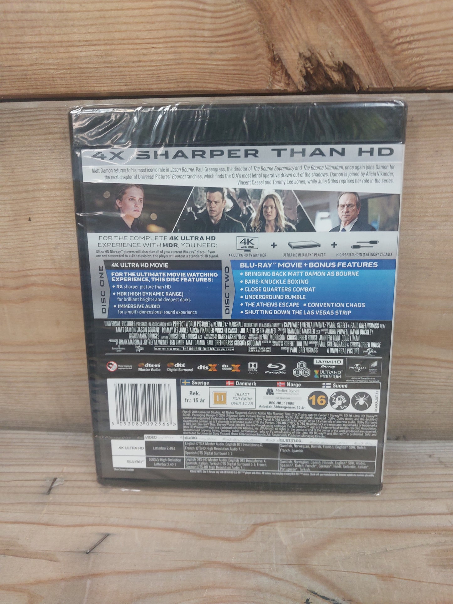 4K Ultra HD + blu-ray - Jason Bourne