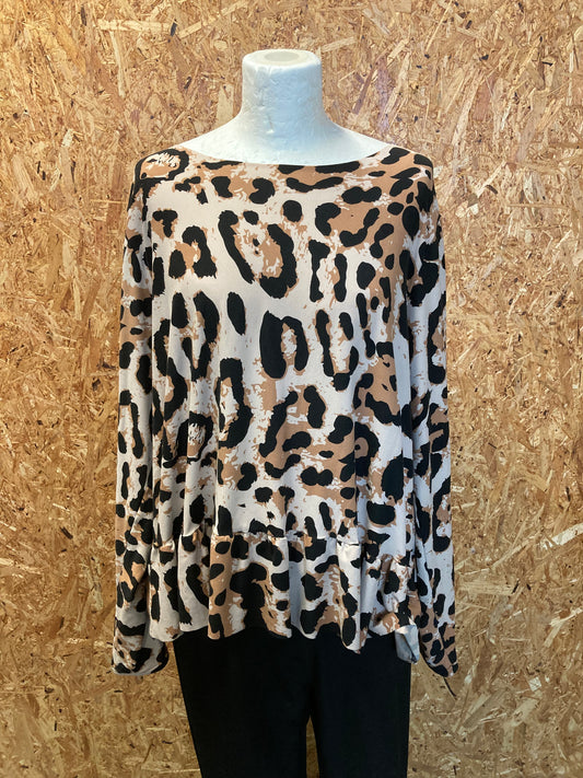 Leopard trøje str. M/L