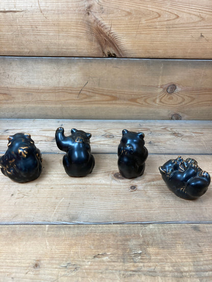 4 stk. Bjørne Royal Copenhagen