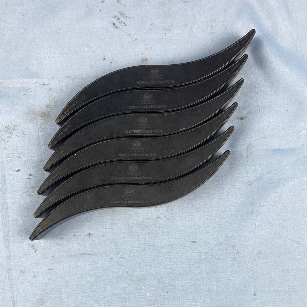 Royal Copenhagen bordskånere 6 stk.