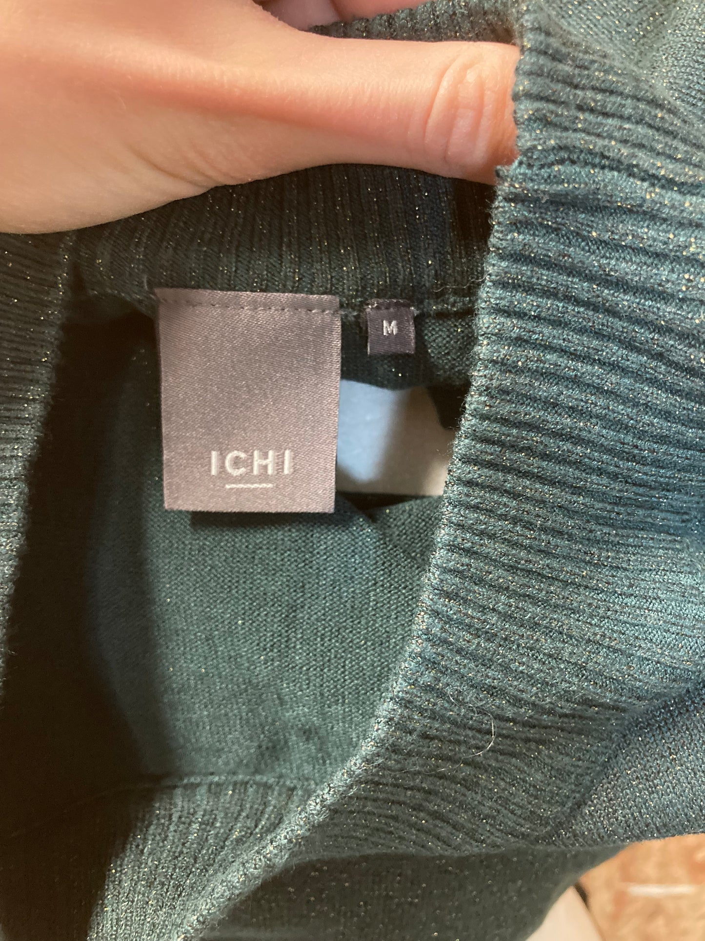 Grøn sweater str. M.