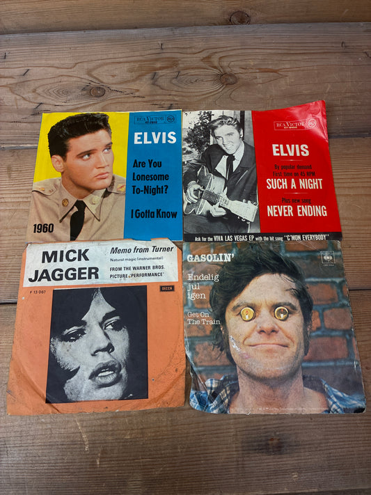 4 stk. blandet singler