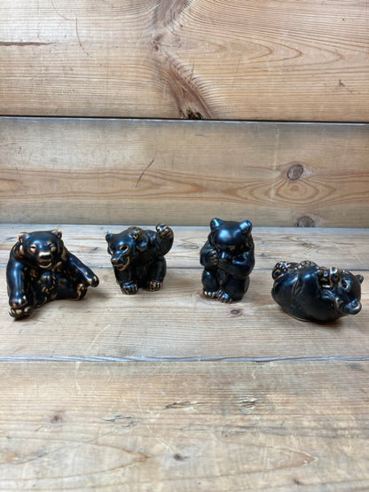 4 stk. Bjørne Royal Copenhagen