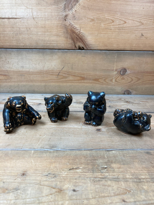 4 stk. Bjørne Royal Copenhagen