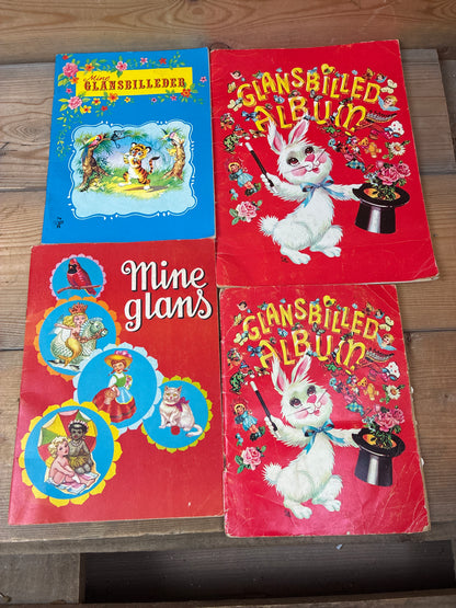 4 Hæfter med glansbilleder