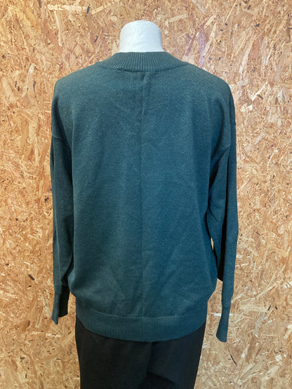 Grøn sweater str. M.