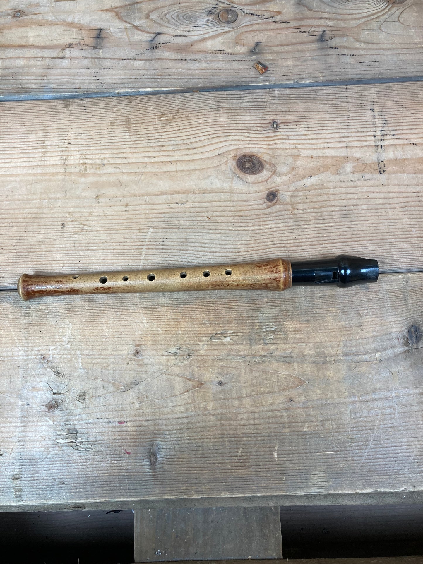 Blokfløjte med hylster