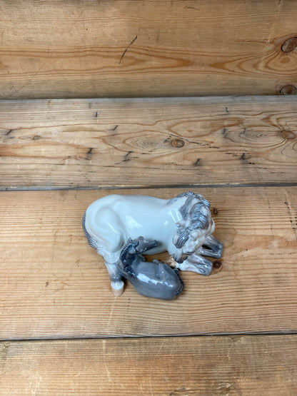 Royal Copenhagen hoppe med føl