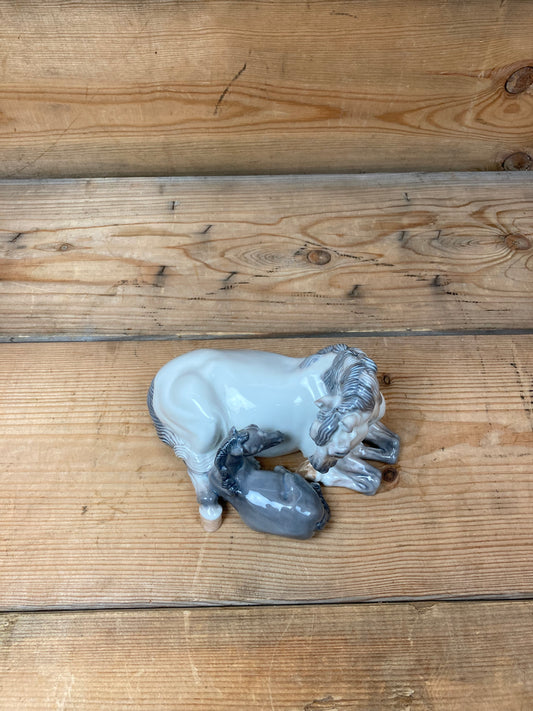 Royal Copenhagen hoppe med føl