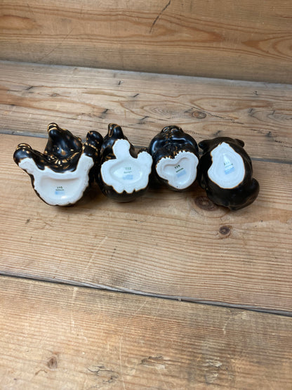 4 stk. Bjørne Royal Copenhagen