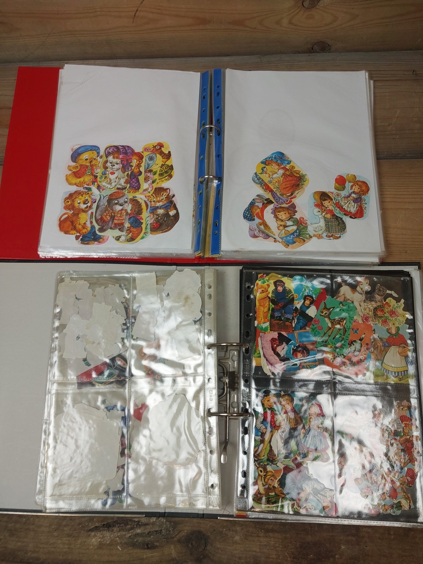 2 mapper med glansbilleder