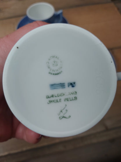 Royal Copenhagen julestel 6 kopper + underkopper