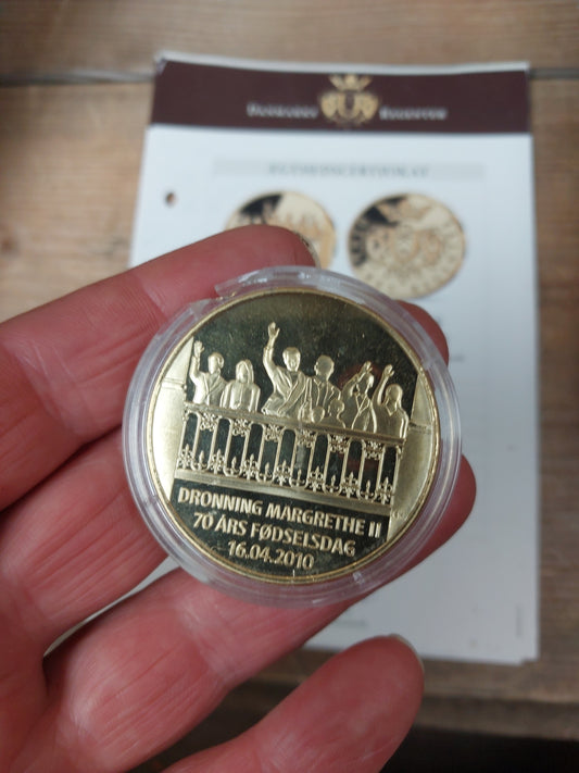 Medalje og ægthedscertifikat